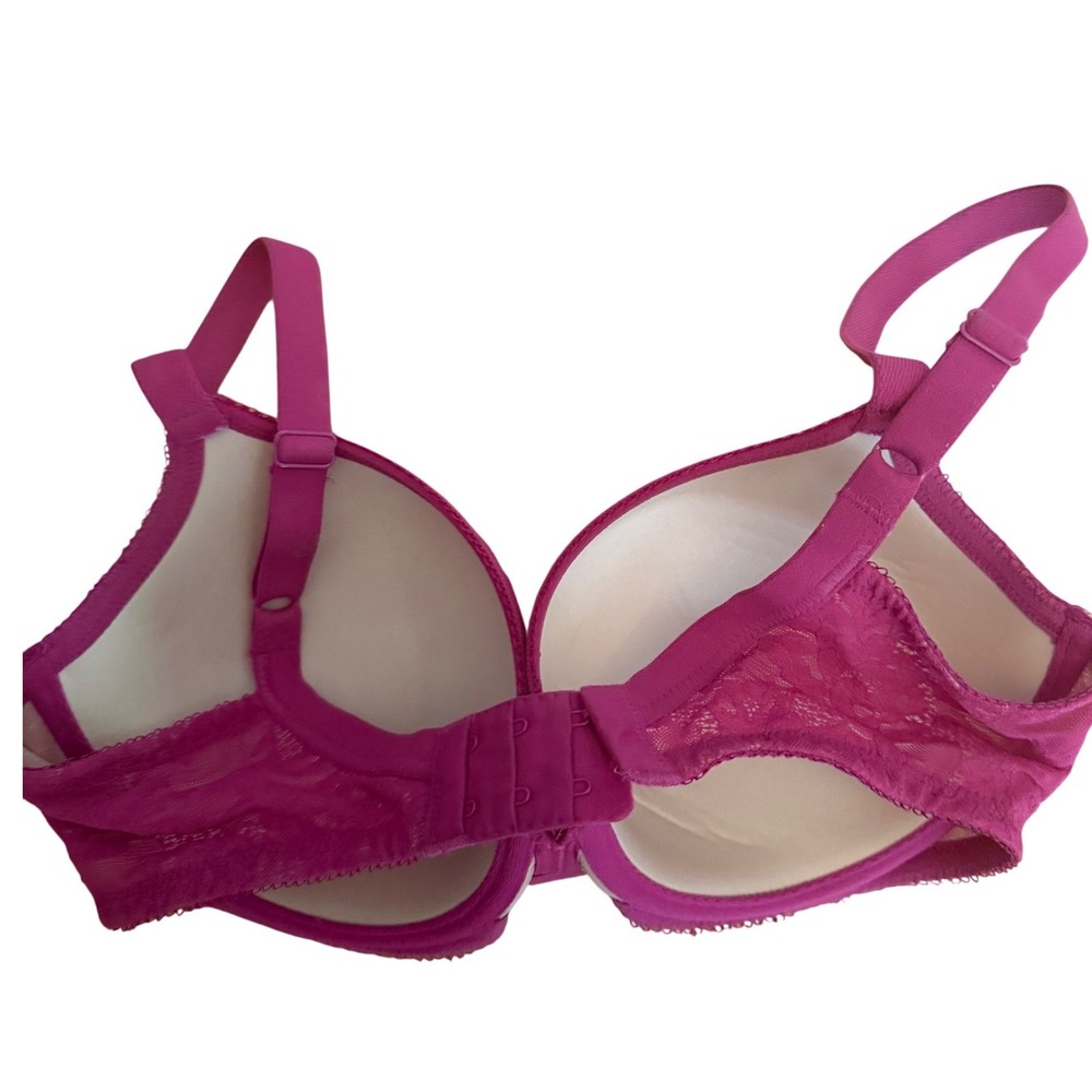 Wacoal Magenta Finesse Lacy underwire bra size 32DDD - Picture 2 of 3